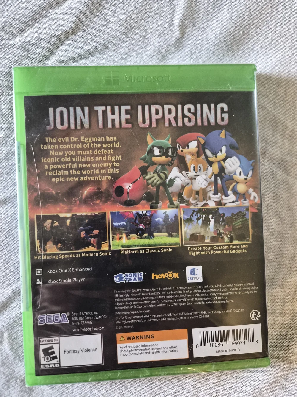 Sonic Forces (Xbox One) - Blue Case